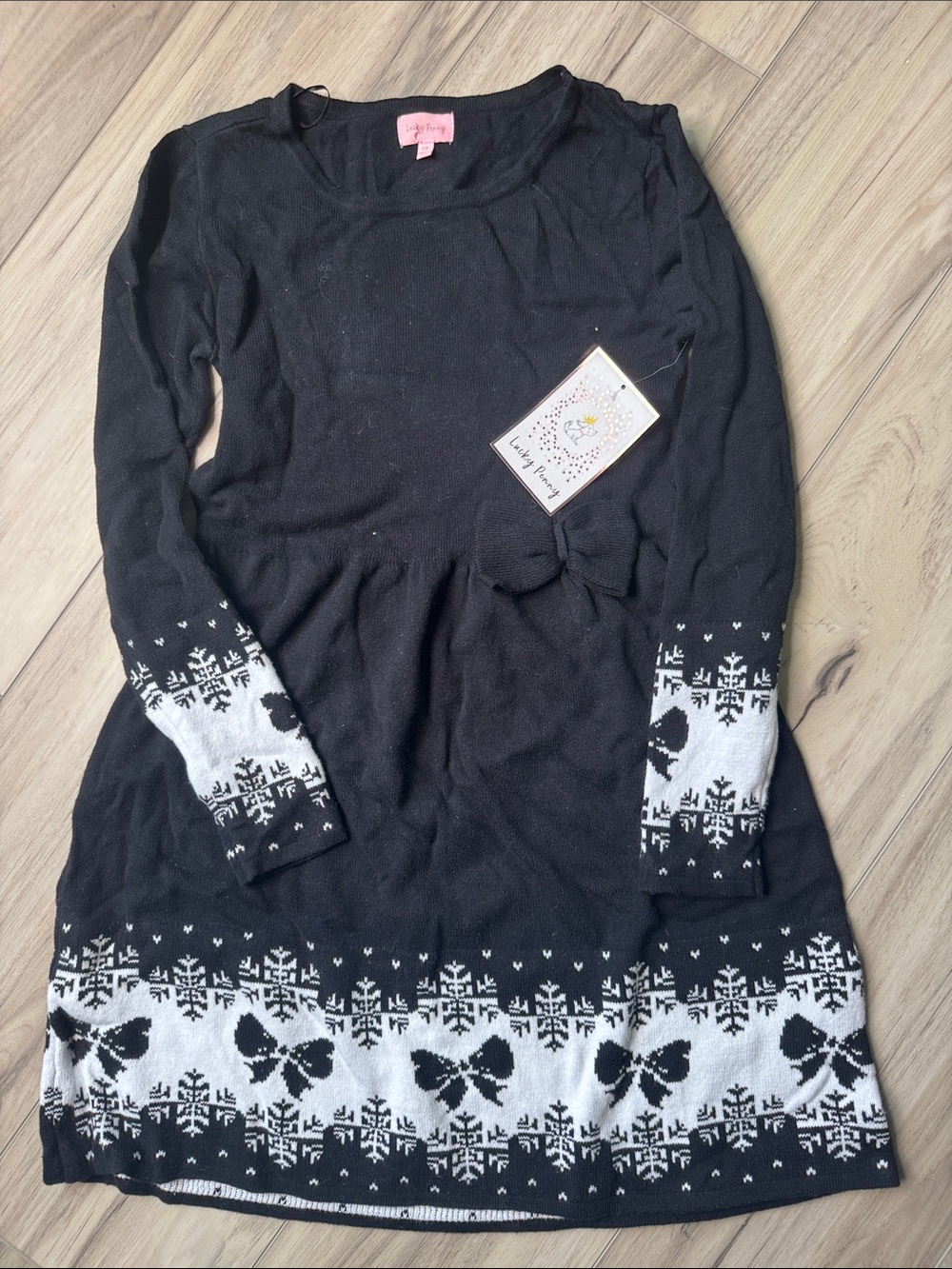 Bow sweater dress